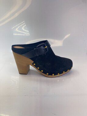 Veronica Beard Womens Dacey Suede Mule Clogs Sz 9.5